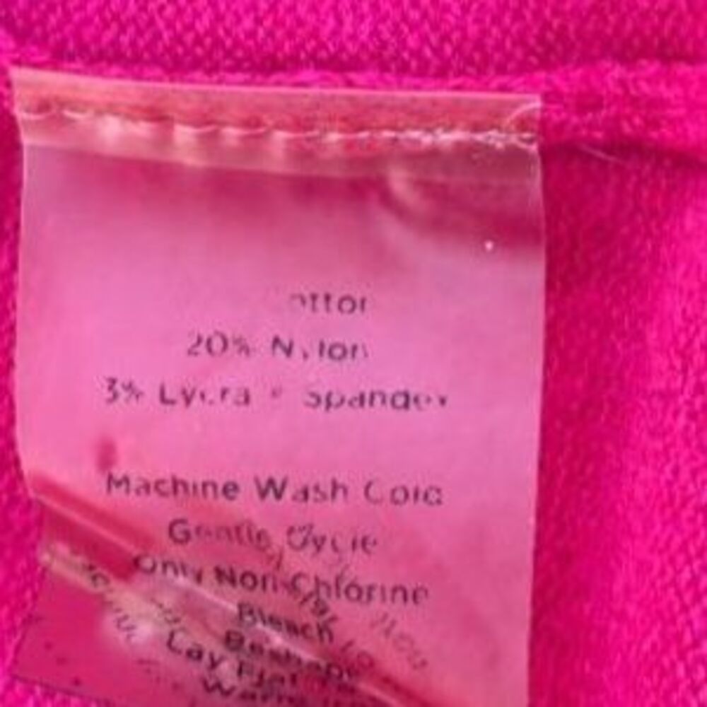 Talbots Hot Pink Cotton Blend Crewneck Cardigan S - Picture 4 of 5